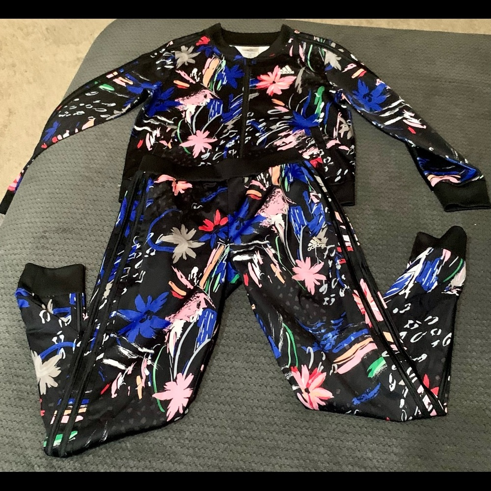 Girls’ Adidas Tracksuit, YL